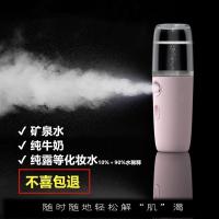 纳米喷雾补水仪卡通便携式充电加湿器脸部冷喷可爱少女蒸脸器手持|升级版(水/牛奶/10%化妆水)粉色