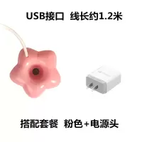 漂浮加湿器迷你家用卧室 办公室空气便携式usb小型宿舍放水面上用|粉色+电源头