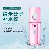 纳米喷雾补水仪卡通便携式充电加湿器脸部冷喷可爱少女蒸脸器手持|经济版(矿泉水/50%牛奶)粉色