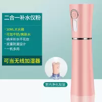纳米双喷补水仪喷雾器学生便携式脸部保湿补水蒸脸器加湿器美容仪|特别款粉+一机多用+加湿器+双重防漏