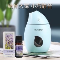 空气加湿器家用静音小型卧室空调房孕妇迷你办公室usb补水仪喷雾|林水蓝加精油一瓶