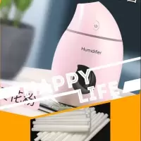 空气加湿器家用静音小型卧室空调房孕妇迷你办公室usb补水仪喷雾|樱花粉加滤芯棉棒三根