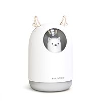 usb加湿器迷你家用卧室静音小型桌面空气喷雾器补水保湿创意礼物|白M106加湿器+七彩功能+6支棉棒