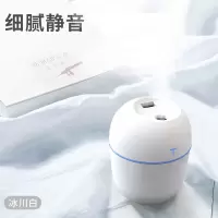 加湿器车载喷雾加湿器加湿器卧室家用大雾量小型静音迷你车|彩蛋白色（200ml） 标配
