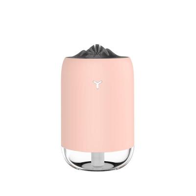 加湿器卧室空调房造雾器大雾量宿舍空气迷你车载香薰加湿器|魔焰[粉色] 单机(不配精油)