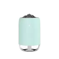 加湿器卧室空调房造雾器大雾量宿舍空气迷你车载香薰加湿器|魔焰[蓝色] 单机(不配精油)