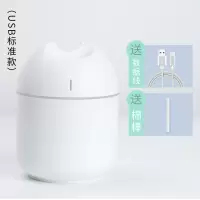 加湿器usb办公室桌面静音卧室大雾量家用便携孕妇婴儿香薰|白色 标准款+五个棉棒