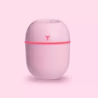 加湿器家用卧室迷你学生大雾量车载小型办公室静音便携空气净化器|粉色(220毫升)