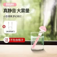 加湿器家用卧室迷你喷雾器补水学生保湿车载空气净化器精油香薰机|[胭脂粉] [不配精油][配5根替换棉棒]