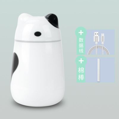 加湿器usb办公室桌面静音卧室大雾量家用便携孕妇婴|喵咪黑色(插电款) 标准款(送usb线+一个棉棒)