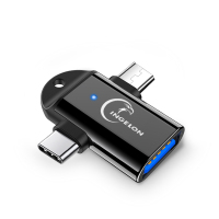 otg转接头二合一多功能手机接u盘转换器 通用安卓与oppo华为vivo转接usb连接插优盘插头数据线直接下歌到∪盘