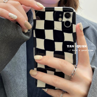黑白棋盘格子适用苹果12手机壳iPhone13新款11Promax保护套13pro硅胶XS网红XR防摔7p女8plus潮