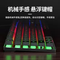 有线键盘办公专用打字鼠标套装电竞机械手感电脑台式USB外接