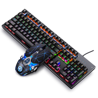 真机械键盘鼠标耳机三件套装电脑游戏电竞青轴黑轴茶蒸汽朋克圆键帽有线键鼠台式笔记本USB可插拔可换轴