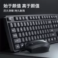 有线键盘鼠标套装办公专用打字机械手感电脑台式外接电竞游戏