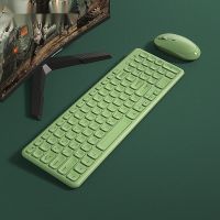 无线键盘鼠标外接mac笔记本电脑家用办公打字专用键鼠套装女生可爱粉色机械手感蓝牙便携小