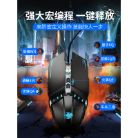 专业电竞鼠标有线机械游戏宏鼠标笔记本吃鸡台式cf轻量化竞技lol电脑大手型办公非牧马csgo人专用
