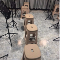 2-10个装大号塑料凳子双色熟胶椅子板凳高凳成人加厚胶板凳餐桌凳