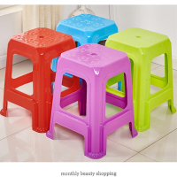 塑料凳子加厚成人家用大号高凳熟胶客厅会议浴室防滑餐桌椅子