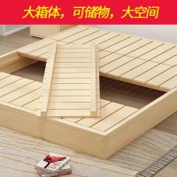 实木床现代简约1.8米双人床出租房1.5m简易床架经济型1.2m单人床