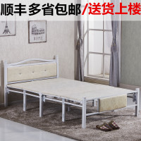 家用折叠床单人床双人床木板床午休床儿童床午睡床1米1.2米加固