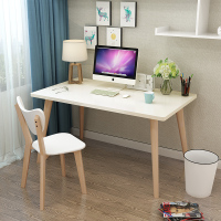 北欧风格简易笔记本台式电脑桌书桌子单人小型卧室简约全套桌椅木