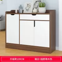鞋柜简约现代厅柜经济型省空间家用鞋架简易口鞋柜玄关柜储物 款园野橡木色100