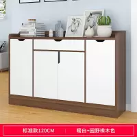 鞋柜简约现代厅柜经济型省空间家用鞋架简易口鞋柜玄关柜储物 推荐款园野橡木色120