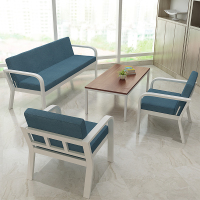 办公沙发简约现代三人位简易家具商务会客接待办公室沙发茶几组合