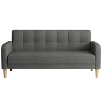 欧式布艺沙发卧室客厅小户型小沙发迷你组合单双人三人简易出租房 小北欧-亚麻-经典灰 大双人位（140）