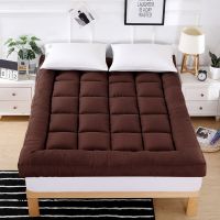 加厚榻榻米床垫软垫可折叠铺被保暖床褥子垫被1.5m1.8m床学生宿舍 加厚10棕色 1.5x2.0m床