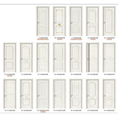 木实木室内卧室卫生间室内套装生态木房间 暖白浮雕系列 实木套版+实心线