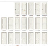 木实木室内卧室卫生间室内套装生态木房间 暖白浮雕系列 实木套版+实木线