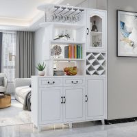 实木玄关隔断柜酒柜现代简约厅装饰柜间厅柜客厅鞋柜双面屏风柜