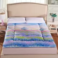 磨毛印花床垫加厚床护垫 日式夹棉软床褥子学生床垫