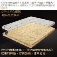 床垫棕垫偏硬1.5米1.8米经济型棕榈儿童折叠单人1.2m椰棕床垫定做