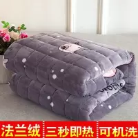 法兰绒床垫子双人榻榻米垫被学生宿舍单人加绒床褥1.8x2.0m米铺垫