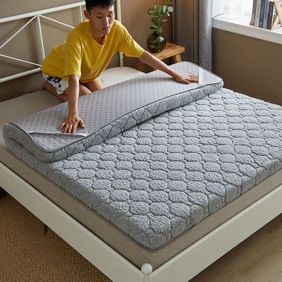 保暖加厚羊羔绒床垫榻榻米床褥子双人家用软垫被榻榻米宿舍床垫子