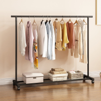 单杆式衣帽架落地家用晾衣杆简易晾衣架阳台晒衣架卧室挂衣服架子