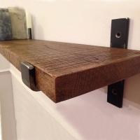 墙上置物架一字隔板墙壁书架实木搁板客厅装饰架墙面壁挂置物架