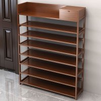 鞋架子口放家用多层防尘经济型室内好看实木简易小鞋柜收纳神器