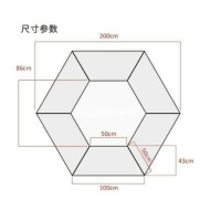 简约现代拼接会议桌梯形办公桌学校辅导班桌阅览室课桌椅洽谈桌 一组一米梯形单张六张拼接(颜色备注)