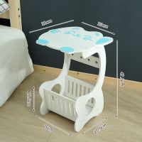 床头柜小桌子简易床头柜简约卧室迷你客厅圆形小圆桌床头小柜子 卡通圆形猫