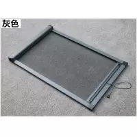 定制纱窗隐形防蚊纱窗卷筒式下拉纱网断桥铝合金塑钢窗平开窗推拉 灰色隐形纱窗(缓冲器款) 自动清洗+阻尼缓冲器款