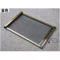 定制纱窗隐形防蚊纱窗卷筒式下拉纱网断桥铝合金塑钢窗平开窗推拉 香槟色隐形纱窗(缓冲器款) 自动清洗+阻尼缓冲器款