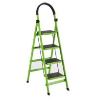 163高五步梯四步梯六步梯家用梯家用折叠梯扶手楼梯人字梯子 绿色 五步梯