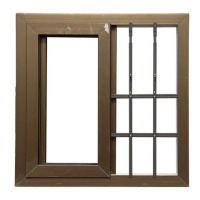 儿童安全防护栏免打孔高层飘窗围栏防坠栏窗户网隐形防护网防盗窗 灰色 106-121/支