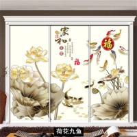 移定做实木衣柜现代简约壁柜推拉耐磨板肤感钢琴烤漆滑动 A07