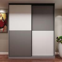 衣柜实木推拉移定做衣橱耐磨板壁柜铝镁合金欧式滑动 款式3