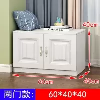 飘窗柜落地收纳柜子窗台柜简易地柜矮柜可坐定制简约阳台柜储物柜 两门款60*40*40